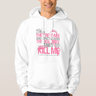 Ja Fake und Spectacular - Brustkrebs Hoodie