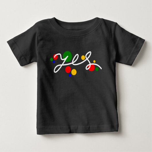 Ja - farbenfroh Baby T - Shirt T-Shirt | DP7Art (Vorderseite)