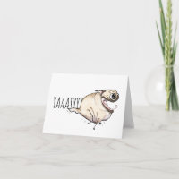 JA! Fawn Mops Zoomies Card