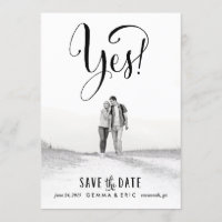 Ja Foto Save the Date Karte