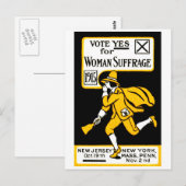 Ja! Frauen erleiden 1915 Postkarte (Vorne/Hinten)