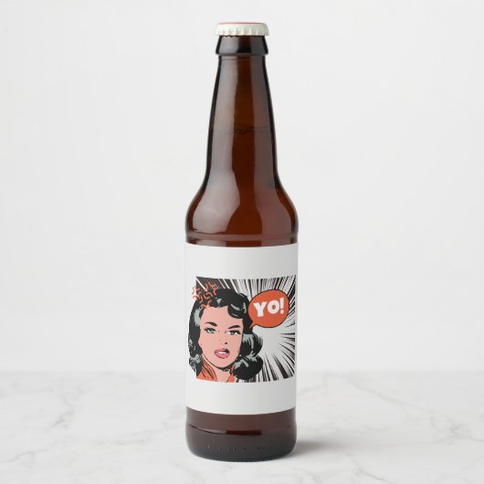 Ja! Funny Bierflaschenetikett (Vorderseite)