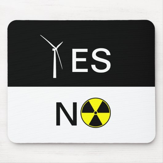 "JA" FÜR SAUBERE ENERGIE MOUSEPAD (Vorne)