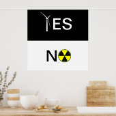 "JA" FÜR SAUBERE ENERGIE POSTER (Küche)