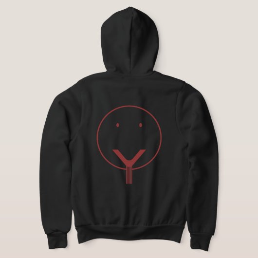 Ja Gesicht - Red01. Hoodie (AblageHinten)