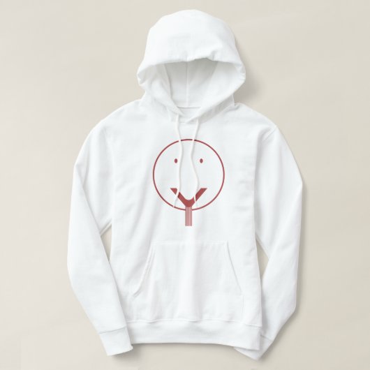 Ja Gesicht - Red01. Hoodie (Design vorne)