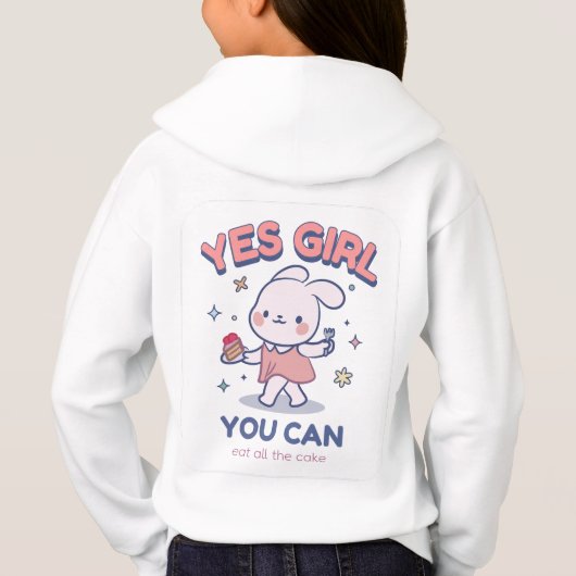 Ja Girl - Sie können alles essen Hoodie (Rückseite)