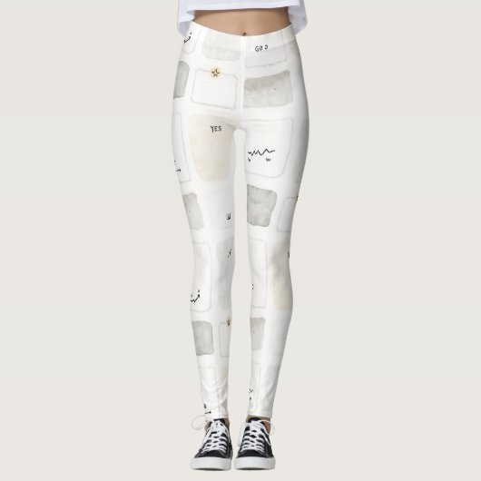 Ja Go Nahtloses Muster Leggings (Vorderseite)