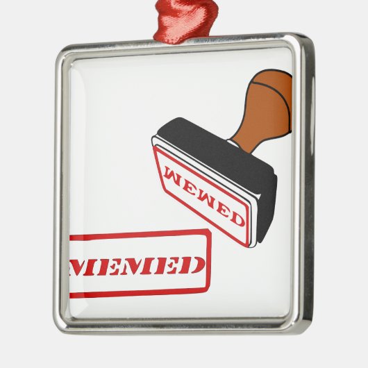 Ja got ich memed, meme, memes silbernes ornament (Links)