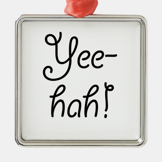 Ja-hah! Silbernes Ornament (Vorne)