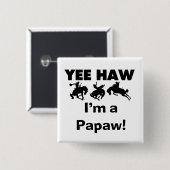 Ja, Haw ich bin ein Papa-Hemd und Geschenke Button (Vorne & Hinten)