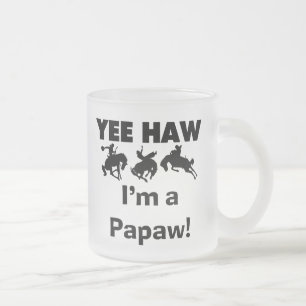 Ja, Haw ich bin ein Papa-Hemd und Geschenke Mattglastasse