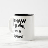 Ja, Haw ich bin ein Papa-Hemd und Geschenke Zweifarbige Tasse (Vorderseite Links)