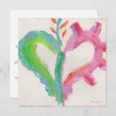 Ja! Herzliche Party Einladung (Vorne/Hinten)