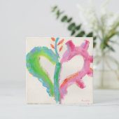 Ja! Herzliche Party Einladung (Stehend Vorderseite)