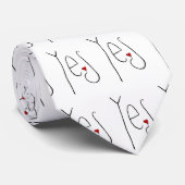 Ja Herzschwarze Krawatte (Gerollt)