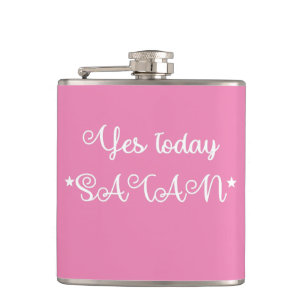 Ja, heute rosa Satan Flask Flachmann