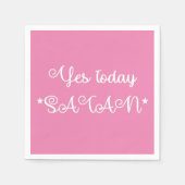 Ja Heute Satan Cocktail Napkin Serviette (Vorderseite)