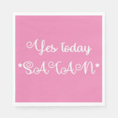 Ja Heute Satan Luncheon Napkin Serviette (Vorderseite)