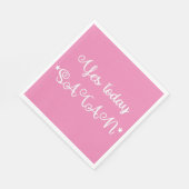 Ja Heute Satan Luncheon Napkin Serviette (Ecke)