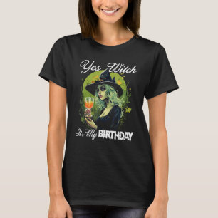 Ja Hexe Es ist mein 21. Geburtstag Vintage Hallowe T-Shirt