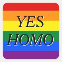 Ja, Homo-Aufkleber