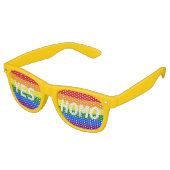 ja, Homo-Brille Partybrille (Schrägansicht)