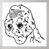 Ja Honey Wojak Meme Poster (Vorne)