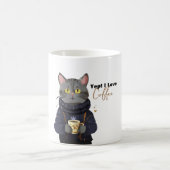 Ja! I Liebe Kaffee ODER Tee Niedlich Katze Illustr Kaffeetasse (Mittel)