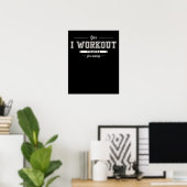 Ja, ich arbeite danke für die Fragend Motivation Poster (Heimbüro)