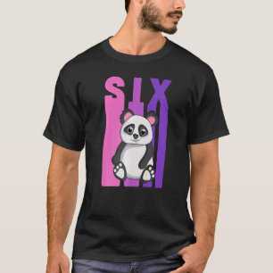 Ja, ich bin 6 Jahre alt Panda 6. Geburtstag Teil T-Shirt