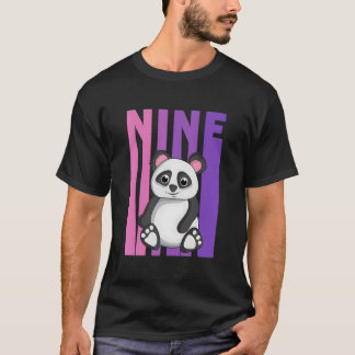 Ja, ICH BIN 9 Panda Thema 9. Py T-Shirt