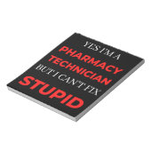 Ja, ich bin Apothekerin, aber ich kann das nicht r Notizblock (Rotiert)