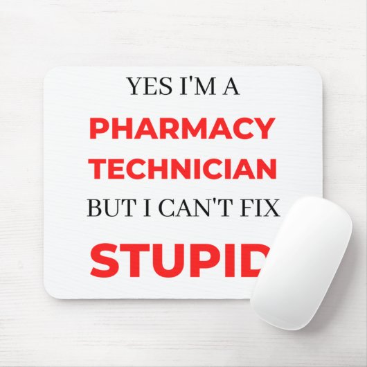 Ja, ich bin Apothekerin, aber ich kann nicht 2 rep Mousepad (Mit Mouse)