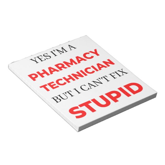 Ja, ich bin Apothekerin, aber ich kann nicht 2 rep Notizblock (angewinkelt)