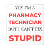 Ja, ich bin Apothekerin, aber ich kann nicht 2 rep Notizblock (Vorderseite)