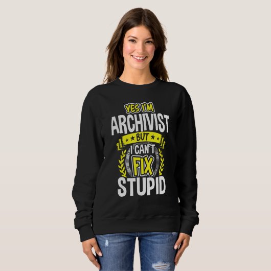 Ja, ich bin Archivist Sweatshirt (Vorne ganz)