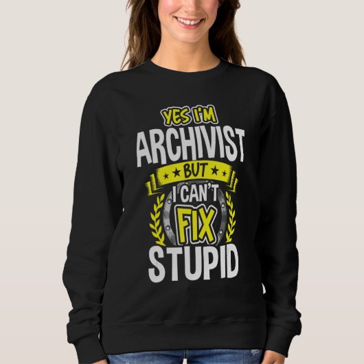 Ja, ich bin Archivist Sweatshirt (Vorderseite)