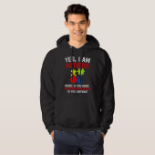 Ja, ich bin Autistische Autismus Bewusstsein Kinde Hoodie (Vorne ganz)