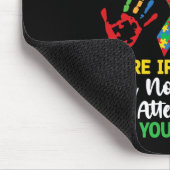 Ja, ich bin Autistische Autismus Bewusstsein Kinde Mousepad (Ecke)