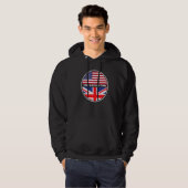 Ja, ich bin beide eine britische Flagge Hoodie (Vorne ganz)