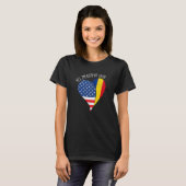 Ja, ich bin beide halb Amerikaner, halb Rumäne T-Shirt (Vorne ganz)