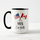Ja, ich bin beide - US Canada Pride Individuelle N Tasse (Links)