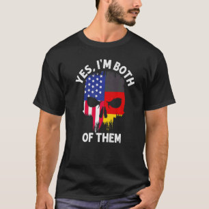 Ja, ich bin beide USA Deutschland von Steuben Day T-Shirt