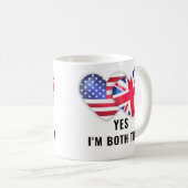 Ja, ich bin beides – Citizenship Day  Kaffeetasse (VorderseiteRechts)