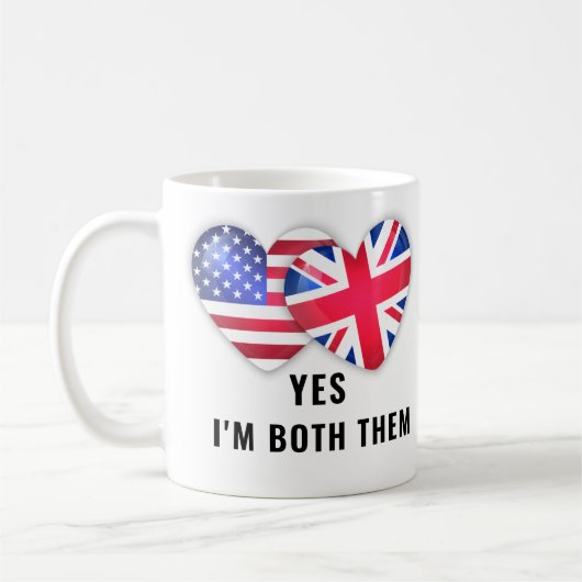 Ja, ich bin beides – Citizenship Day  Kaffeetasse (Links)