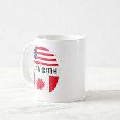 Ja, ich bin beides – Citizenship Day Kaffeetasse (Vorderseite Links)
