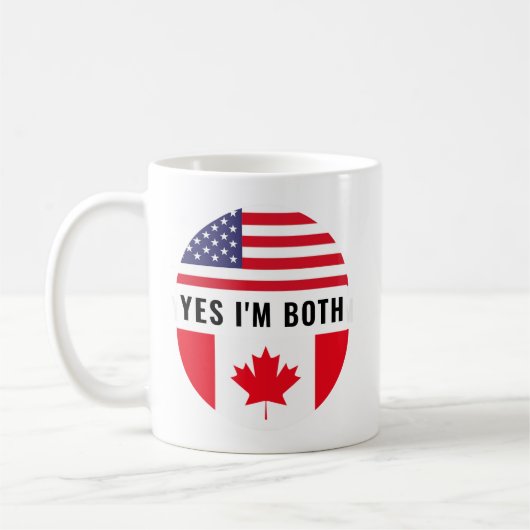 Ja, ich bin beides – Citizenship Day Kaffeetasse (Links)