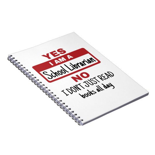 Ja, ich bin Bibliothekar Notizblock (Rechte Seite)