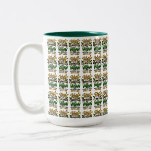 Ja, ich bin Christ und Veganer… Zweifarbige Tasse